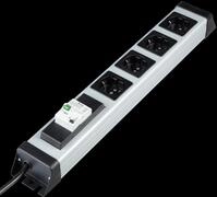 EL PS SDL - Personenschutz-Steckdosenleiste, 4-fach, 16 A, 250 V, silber / s