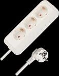 BRE 1158610050 - Brennenstuhl Eco-Line Steckdosenleiste, 3-fach, 5 m Kabel, wei&szlig;