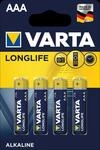 VARTA LL4 MICRO - Longlife Extra, Alkaline Batterie, AAA (Micro), 4er-Pack