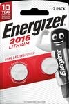EN 2X2016 - Lithium-Knopfzelle, 3 V, 100 mAh, 20x1,6 mm 2er-Pack