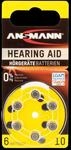 ANS 5013223 - H&ouml;rger&auml;tebatterie, Zink-Luft, 5,80x3,60 mm, Aid 10, 6er-Pack