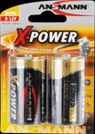 ANS 5015633 - XPOWER, Alkaline Batterie, D (Mono), 2er-Pack