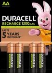 DURA NIMH 4AA - NiMh Akku, AA (Mignon), 1300 mAh, 4er-Pack