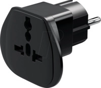 GB 94028 - Reiseadapter Welt auf&nbsp;EU, schwarz