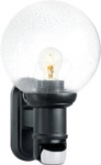 STEINEL 733705 - Wandleuchte, L560S, E27, schwarz, IP44, Sensor