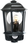 STEINEL 644413 - Wandleuchte, L190S, E27, schwarz, IP44, Sensor