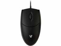 V7 MV3000010BLK - Maus (Mouse), Kabel, USB, schwarz