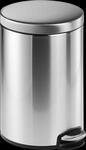 DURABLE 340123 - Treteimer Edelstahl rund 12 Liter