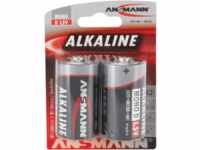 ANS 1514-0000 - Red, Alkaline Batterie, D (Mono), 2er-Pack