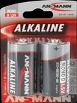 ANS 1514-0000 - Red, Alkaline Batterie, D (Mono), 2er-Pack