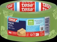 TESA 58156 - tesapack&reg; STRONG RECYCLED, 66 m x 50 mm , gr&uuml;n bedruckt