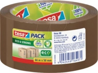 TESA 58155 - tesapack&reg; STRONG RECYCLED, 66 m x 50 mm, braun bedruckt