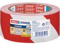 TESA 58131 - Klebeband tesa® Signal Premium, 66 m x 50 mm, rot/weiß