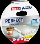 TESA 56339 WS - Gewebeband tesa extra Power&reg; Perfect, 25 m x 19 mm, wei&szlig;
