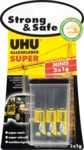 UHU 44305 - UHU ALLESKLEBER SUPER Strong & Safe, 3 x 1g