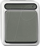 EL ME 31028029 - Aquastar, Aus-Schalter, 2-polig, Kontrollfeld, lichtgrau
