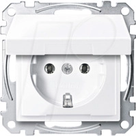 EL SM 23110325 - System M, Steckdose, CEE 7/3 - Typ F, aktivwei&szlig;, gl&auml;nzend