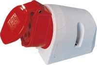 CEE-DOSE 3-16 - CEE-Steckdose, 400V, 16A, rot, Aufputz