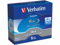 VERBATIM 43836 - BD-R Datalife, 25GB, 6x, 5er Jewel Case