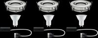 PLM 92900 - Einbauleuchte LED Nova, 3 x 7 W, 2700 K, eisen, IP65