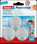TESA 57578 - tesa&reg; Powerstrips&reg; Haken Rund, matt chrom