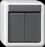 GIRA 516230 - Taster-Busankoppler WG AP 2-fach - Aufputz