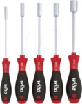 WIHA 341-K5 - Schraubendrehersatz, Steckschl&uuml;ssel SoftFinish&reg;, Sechskant