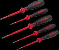 CIMCO 117850 - VDE-Schraubendreher-Sortiment SLIM, 5-teilig
