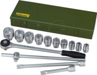 PROXXON 23300, PROXXON 23300 - Steckschl&uuml;sselsatz, Au&szlig;ensechskant, 3/4", 14 -teilig
