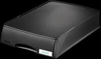 LEITZ 52100095 - Briefkorb A4 Plus mit Schublade, schwarz
