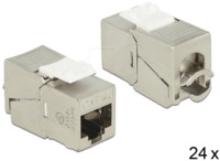 DELOCK 86479 - Keystone RJ45 Buchse > LSA Cat.6A - 24 St&uuml;ck