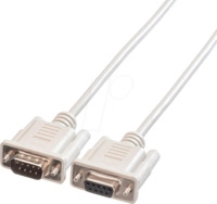 ROLINE 11016218 - Kabel Seriell, 9-pol RS-232, Stecker/Buchse, 1,8 m