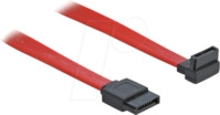 DELOCK 84249 - SATA 3 Gb/s Kabel gerade auf oben gewinkelt 30 cm rot