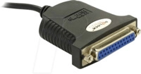 DELOCK 61330 - USB 1.1 Konverter, A Stecker auf Sub-D 25 Pin Buchse