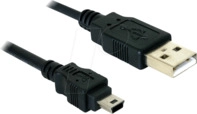 DELOCK 82252 - USB 2.0 Kabel, A Stecker auf Mini B Stecker, 1,5 m