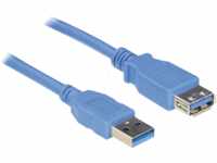 USB3 A-VL 100 BL - USB 3.0 Kabel, A Stecker auf A Buchse, 1 m
