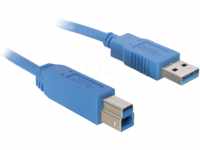 USB3 AB 180 BL - USB 3.0 Kabel, A Stecker auf B Stecker, 1,8 m