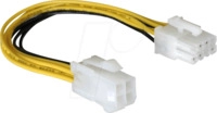 DELOCK 82405 - Stromadapter 8 Pin EPS zu 4 Pin ATX/P4