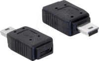 DELOCK 65155 - USB Mini B Stecker auf USB Micro A+B Buchse