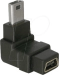 DELOCK 65097 - USB Mini B Stecker auf USB Mini B Buchse 90&deg;gewinkelt