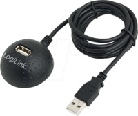 LOGILINK CU0013B - USB 2.0 Kabel, A Stecker auf A Buchse, Docking, 1,5 m