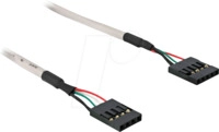 DELOCK 82439 - USB Pfostenbuchse/Pfostenbuchse 4>5pin 50cm