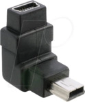 DELOCK 65096 - USB Mini B Stecker auf USB Mini B Buchse 90&deg;gewinkelt