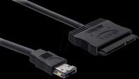 DELOCK 84402 - Kabel eSATAp 12V > SATA 22pin 2,5''/ 3,5''HDD 0,5m