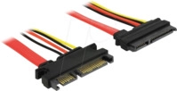 DELOCK 84361 - SATA 6 Gb/s 22 Pin Stecker > SATA 22 Pin Buchse (5 V + 12 V) 50