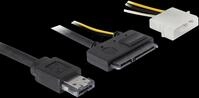 DELOCK 84412 - Kabel eSATAp > SATA 22pin 2&frac12;" - 3&frac12;" HDD 1m