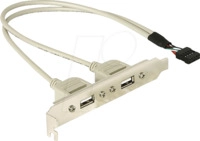 AK 666 - Slotblende - USB 2.0 2x Port