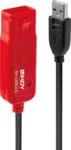 LINDY 42780 - Aktives USB 2.0-Kabel, A-Stecker > Buchse, Daisy Chain, 8 m