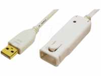 LOGILINK UA0092 - USB 2.0 Kabel, A Stecker auf A Buchse, 12 m