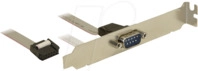 DELOCK 82768 - PC-Slotblech > 1 x Seriell - COM Port